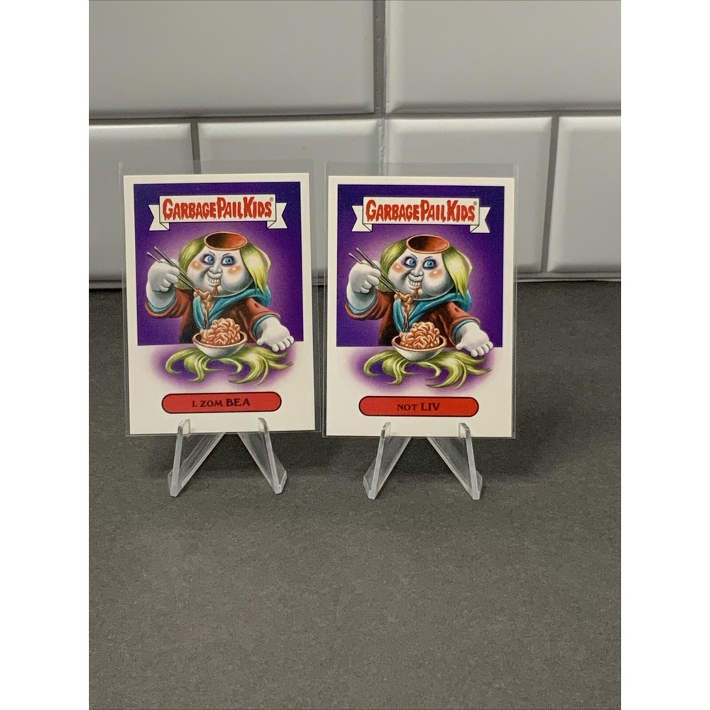 i Zombie Rose McIver Olivia Moore Spoof Garbage Pail Kids 2 Card Set Prime Slime